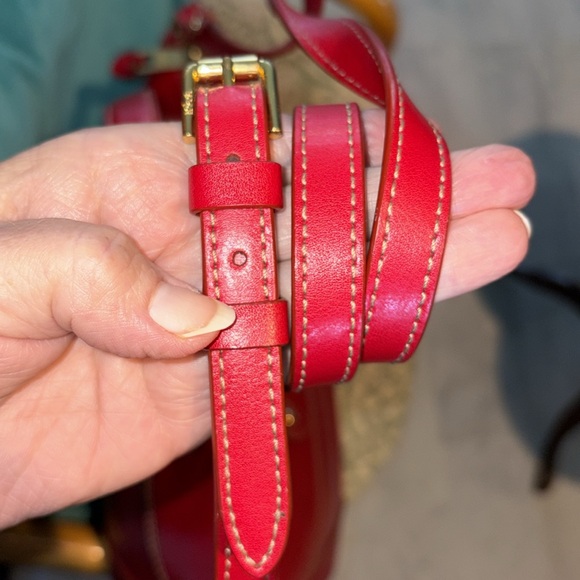 Ralph Lauren  shoulder bag  Crossbody  Satchel  leather Red excellent condition - Picture 9 of 16